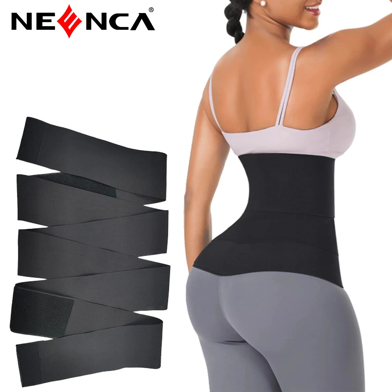 Waist Trainer for Women, Tummy Wrap, Waist Trimmer, Belt Slimming & Body Shaping Invisible Wrap