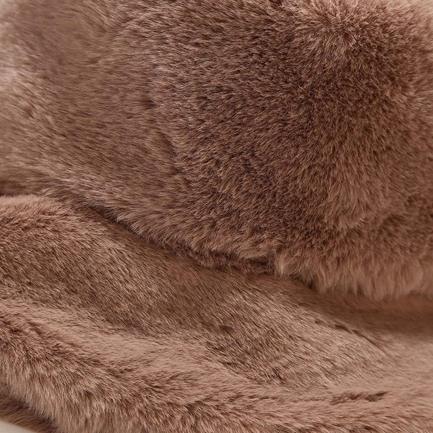 Winter Faux Fur Bucket Hat Fluffy Warm Hat Unisex