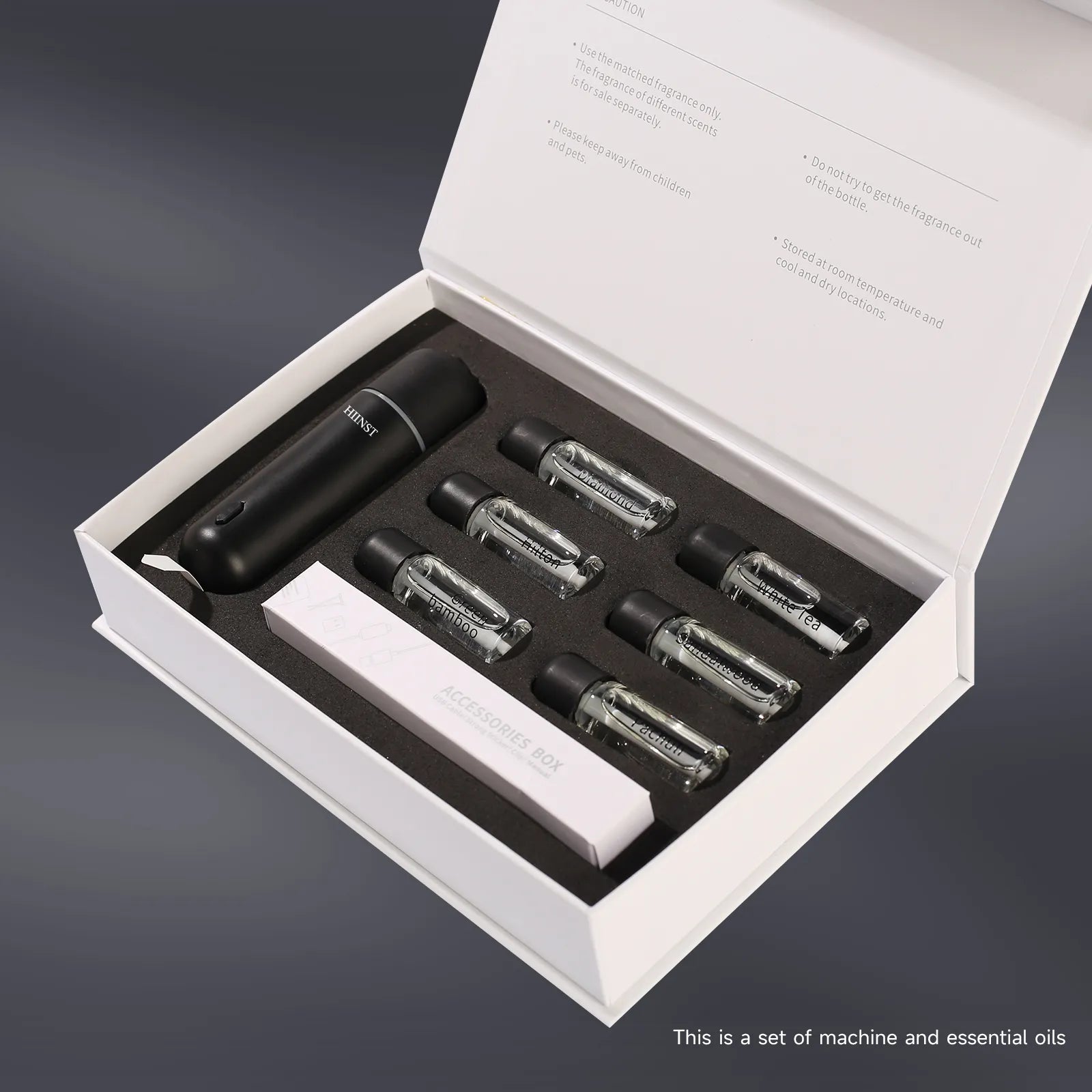 Car Perfume Vent Clip Battery Operated Scent Diffuser Cordless Design with Six Scent Small Portable Gifts for Him/Her