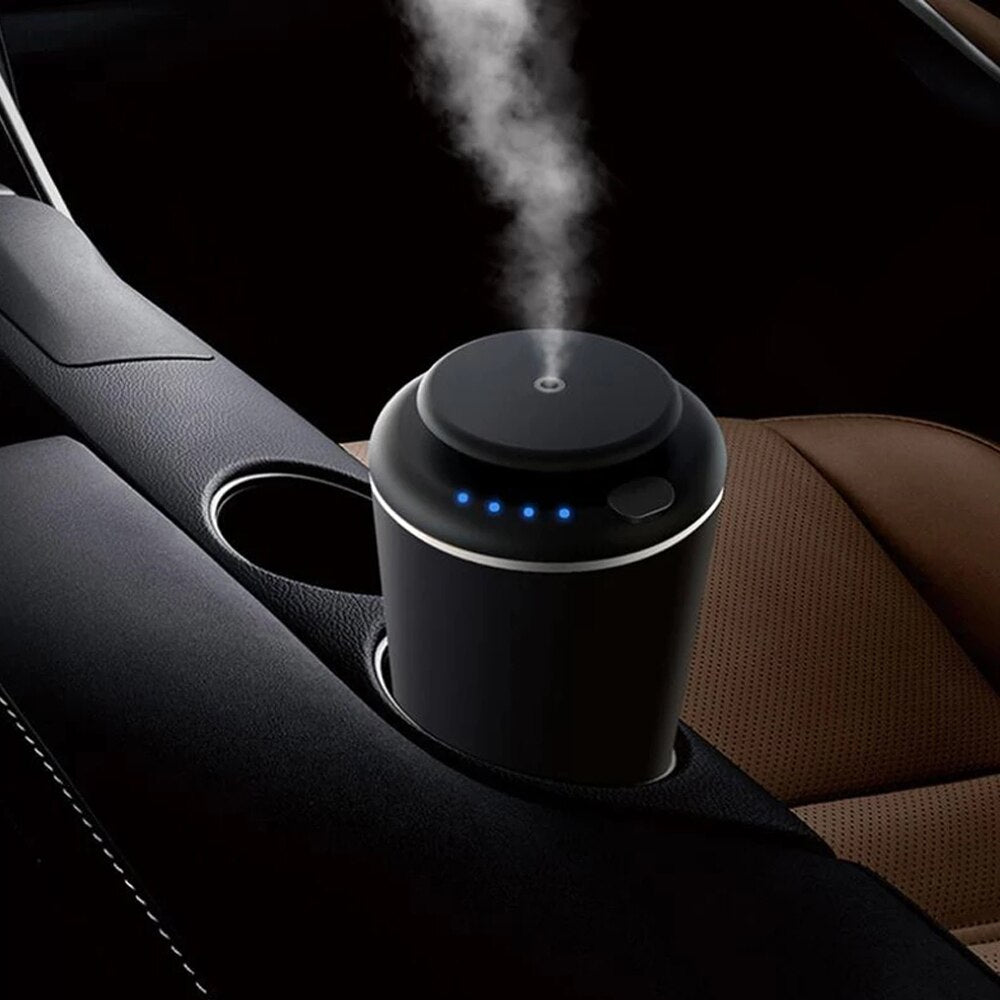 Electric Scent Car Air Freshener, USB Powered Aromatic Product Waterless Perfume Essential Oil Car Aroma Diffuser