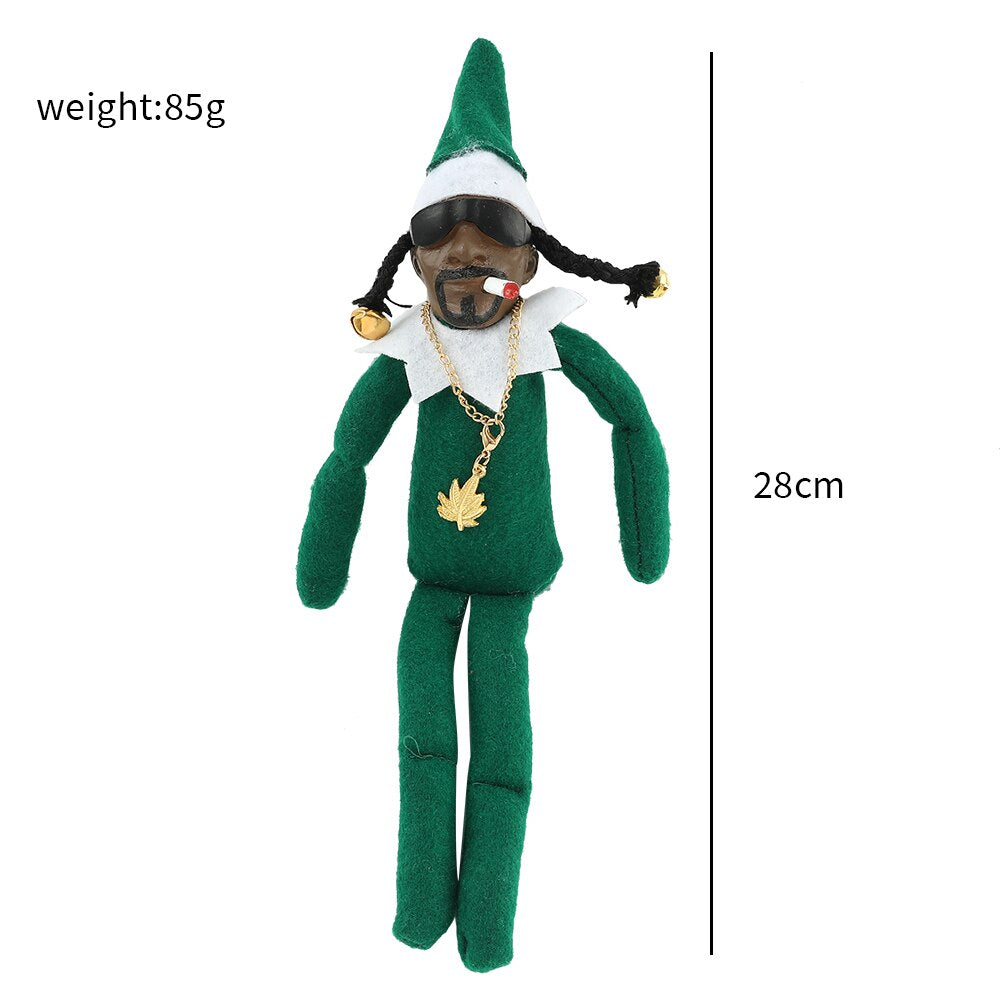 Snoop on a Stoop Christmas Elf Doll Spy on a Bent Christmas Elf Doll Home Decoration New Year Christmas Gift Toys